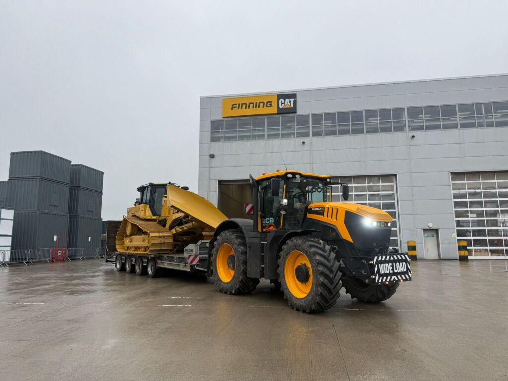 Caterpillar dozer operating on a ROQ infrastructure project