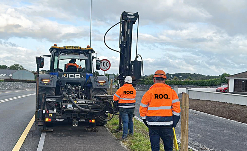 Men working on road