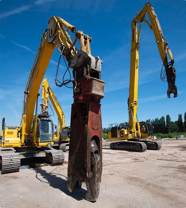 Parked digger