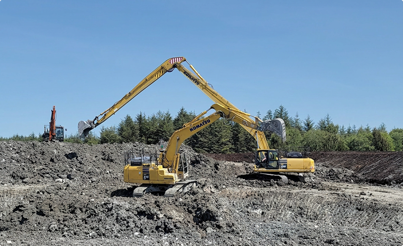 BNM Derrinlough Wind Farm covering 6,000 acres of peatland  in County Offaly is up and running.